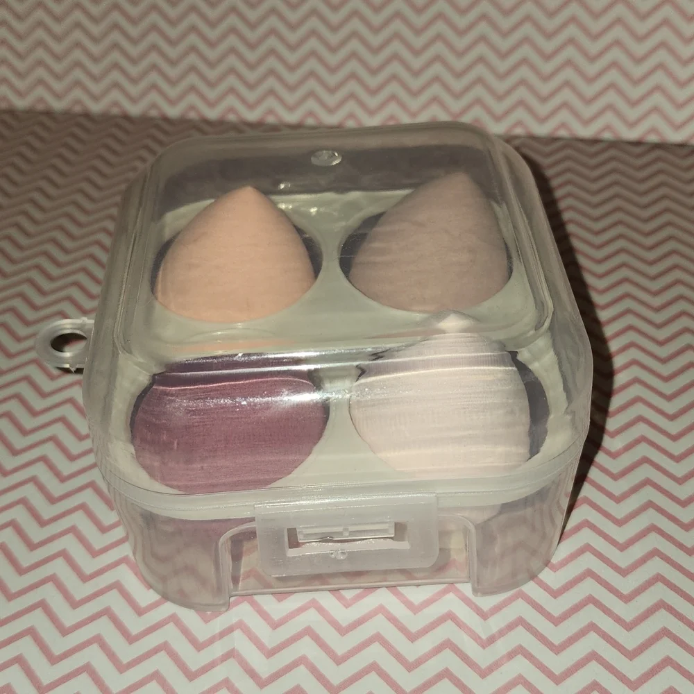 Brand new 4 pc water drop cosmetic Egg, Beauty sponge,sponge puff make u…